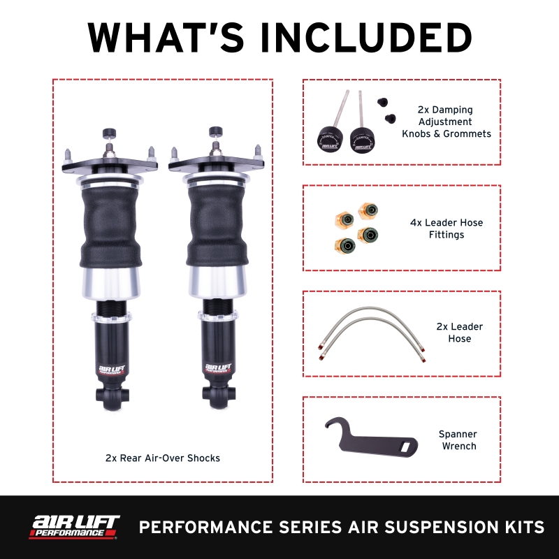 Subaru Impreza Coilover Suspension Kit - Rear - Air Lift - Air Lift Performance - `08-`14